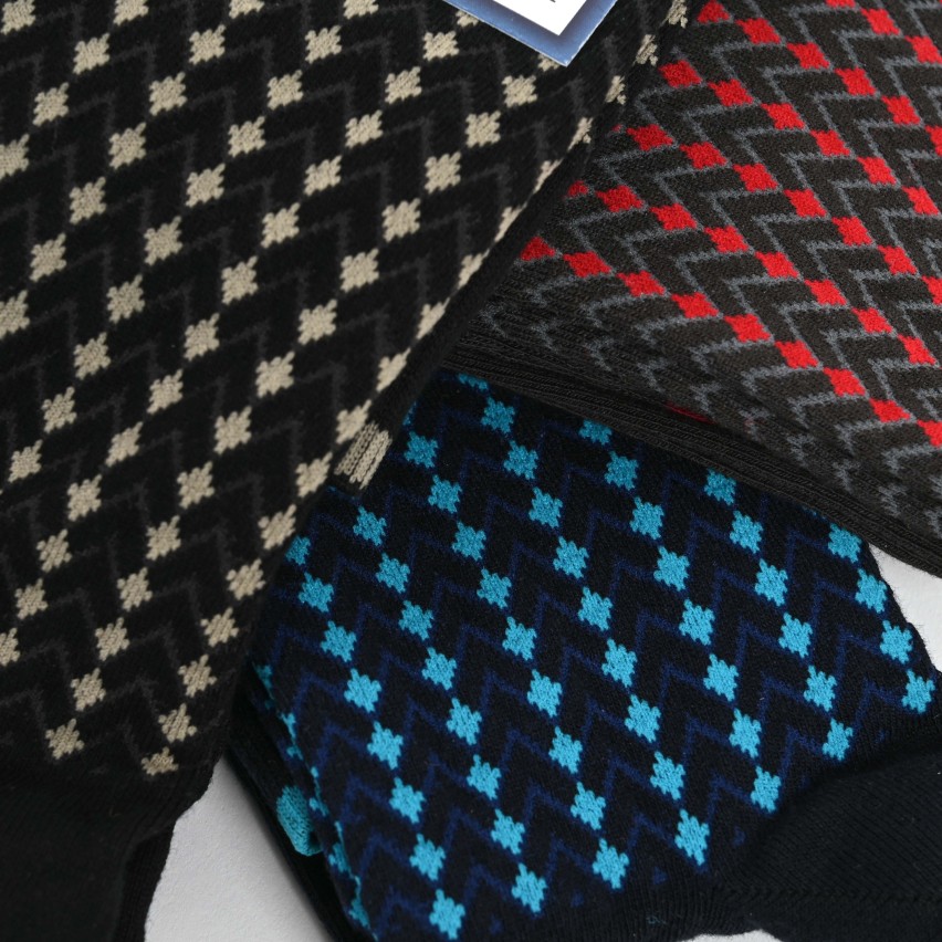 Calze lunghe in morbido cotone uomo Set da 6 paia Pompea Santiago S55