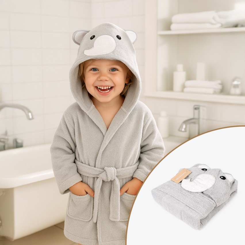 Accappatoio bimbo bimba faccina animaletto Sommaruga