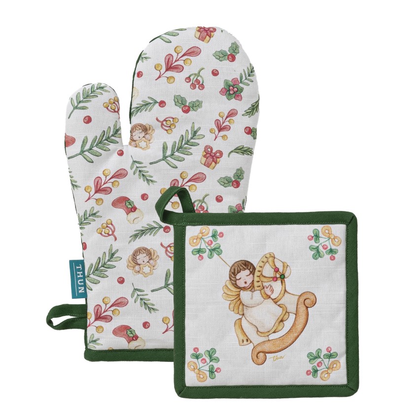 Set da cucina natalizio guantone + presina Thun 2 pezzi