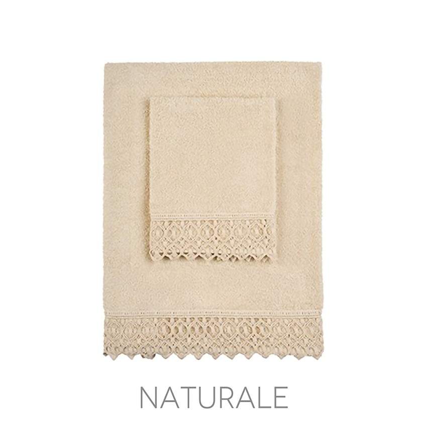 Asciugamani viso + ospite 100% cotone Vingi Jasmine