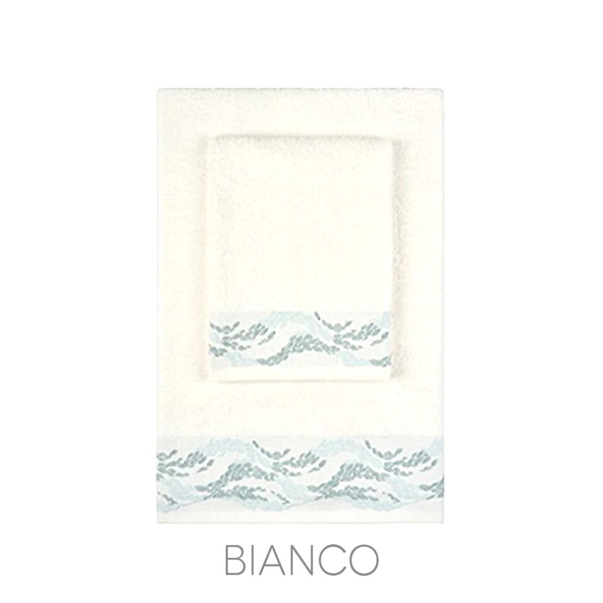 Asciugamani viso + ospite 100% cotone Vingi Livia