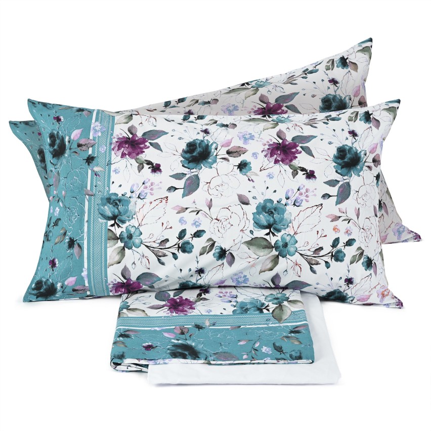 Completo letto lenzuola Laura Biagiotti 100% cotone percalle Virginia