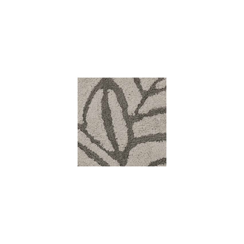 Tappeto da arredo ricami foglie 100% Cotone Leafy Zambaiti
