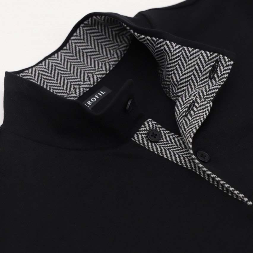 Pigiama Uomo in caldo cotone maglia a collo alto e pantalone a fantasia Perofil VPRT92974 