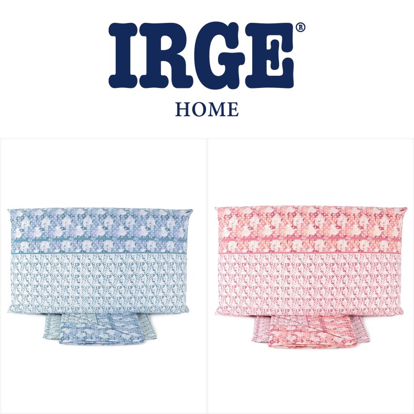 Completo letto in puro cotone 100% Irge Ginevra Missoni