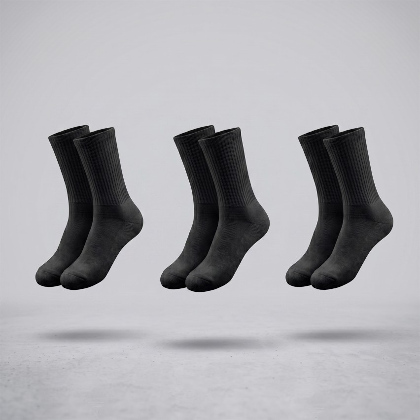 Calze unisex caviglia a coste cotone elasticizzato Iyali 911 - 3 pezzi