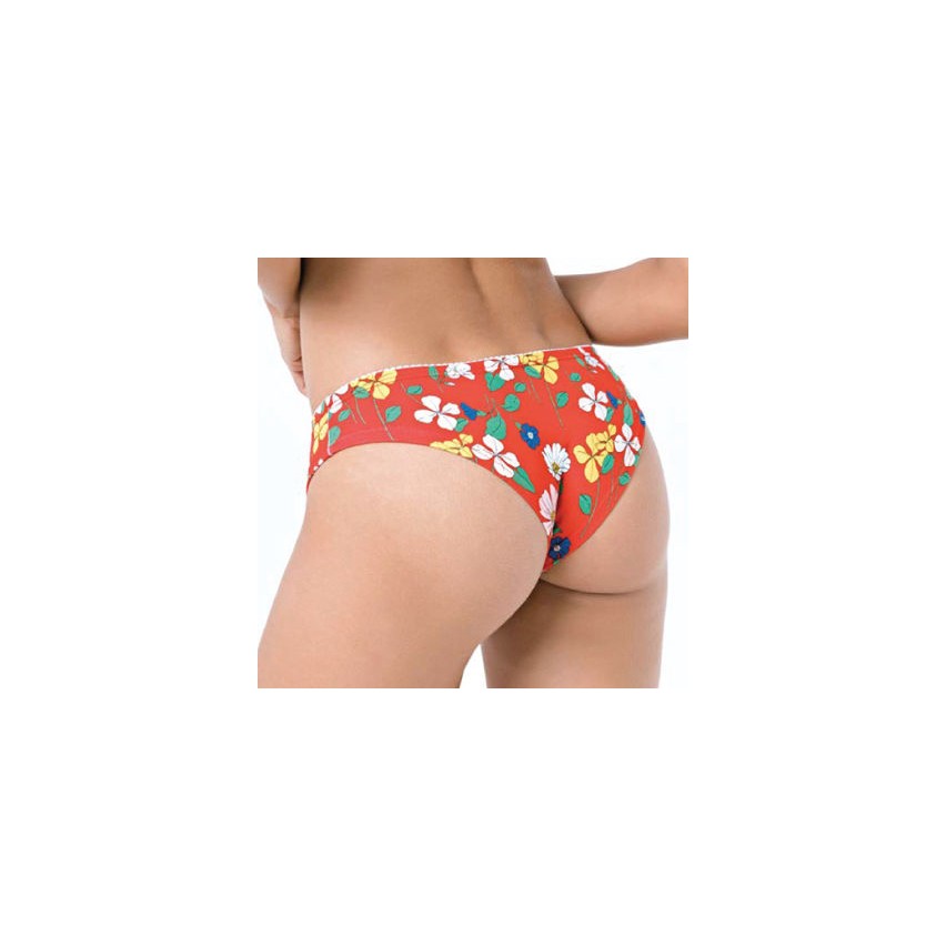 Brasiliano donna jadea 6036 vita bassa floreale 3 pezzi