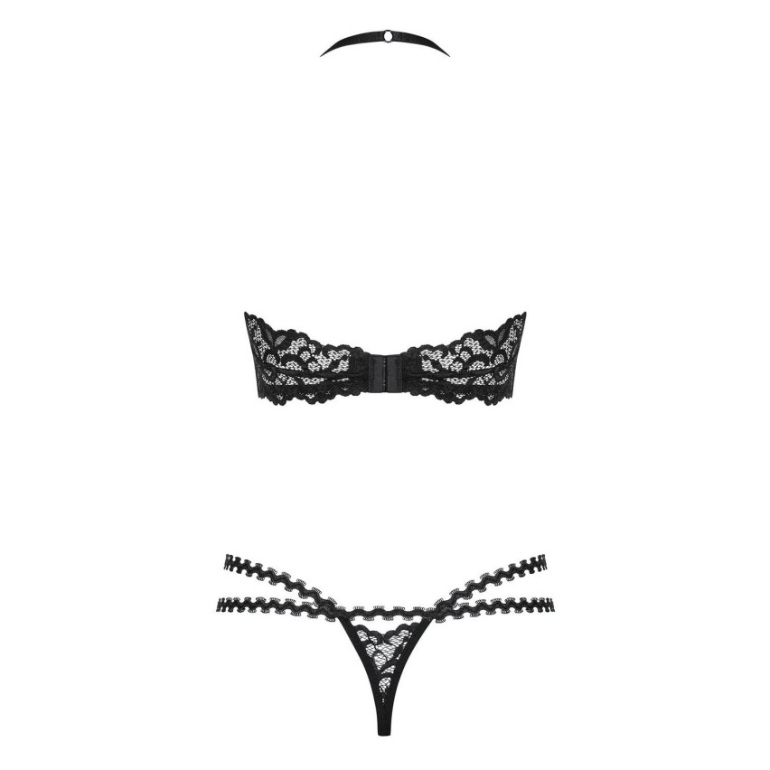 Sexy set reggiseno + perizoma Obsessive Joylace pizzo con perline 2 pz