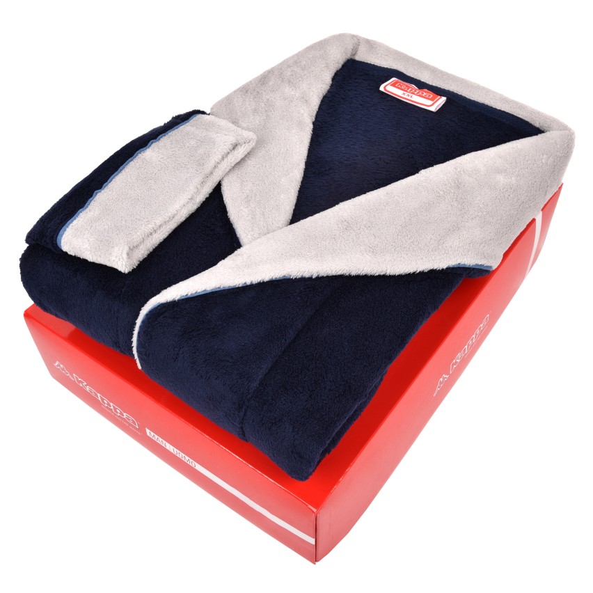 Giacca da camera uomo pile con cinta e tasche Kappa 22157