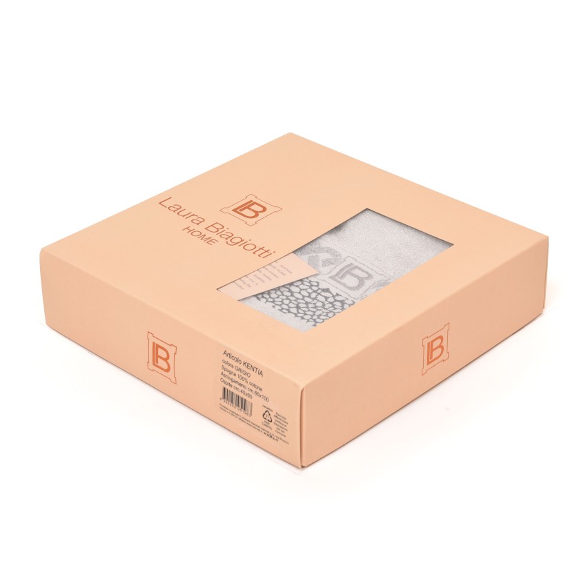 Set asciugamani viso + ospite Laura Biagiotti Kentia grigio