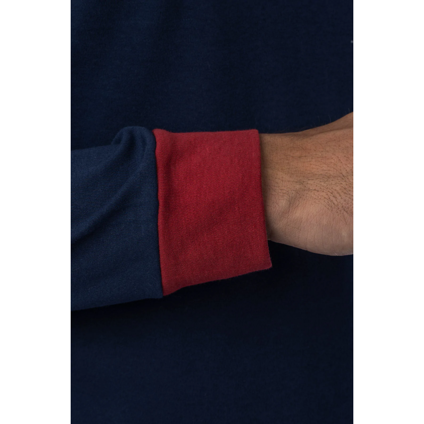 Pigiama uomo invernale Kappa KMW22101 caldo cotone navy
