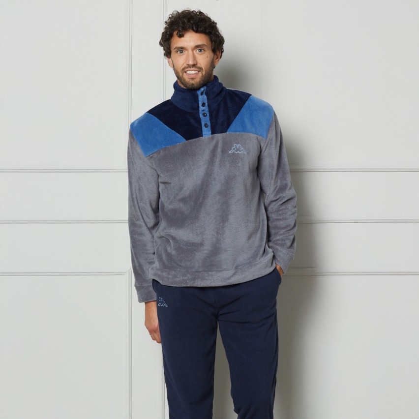 Pigiama Kappa uomo caldo pile coral collo alto 24651