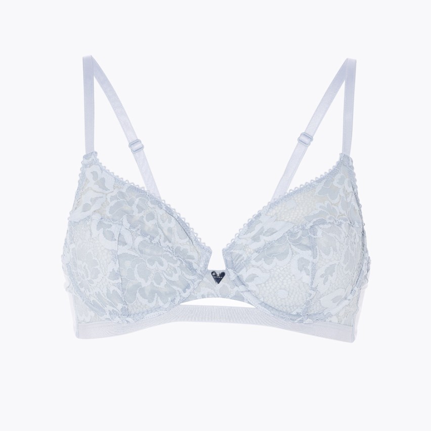 Reggiseno con ferretto in pizzo e tulle Lovable L0CCE cielo