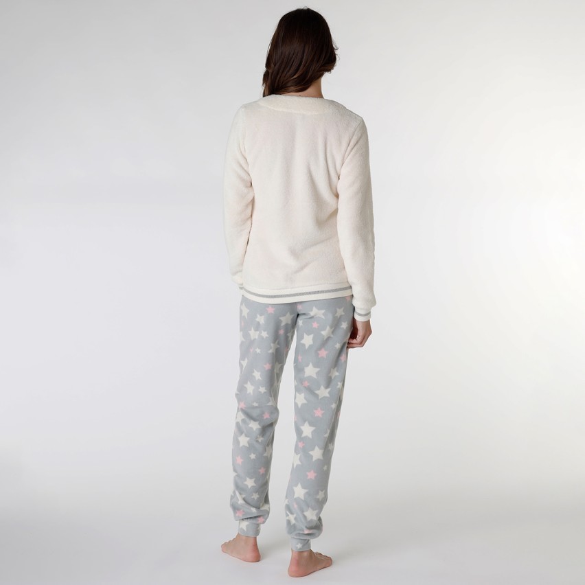 Pigiama Donna in caldo pile coral con stelline Lovable L0DNE
