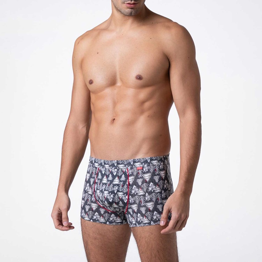 Boxer uomo natalizio cotone elasticizzato Lovable L0E9W 