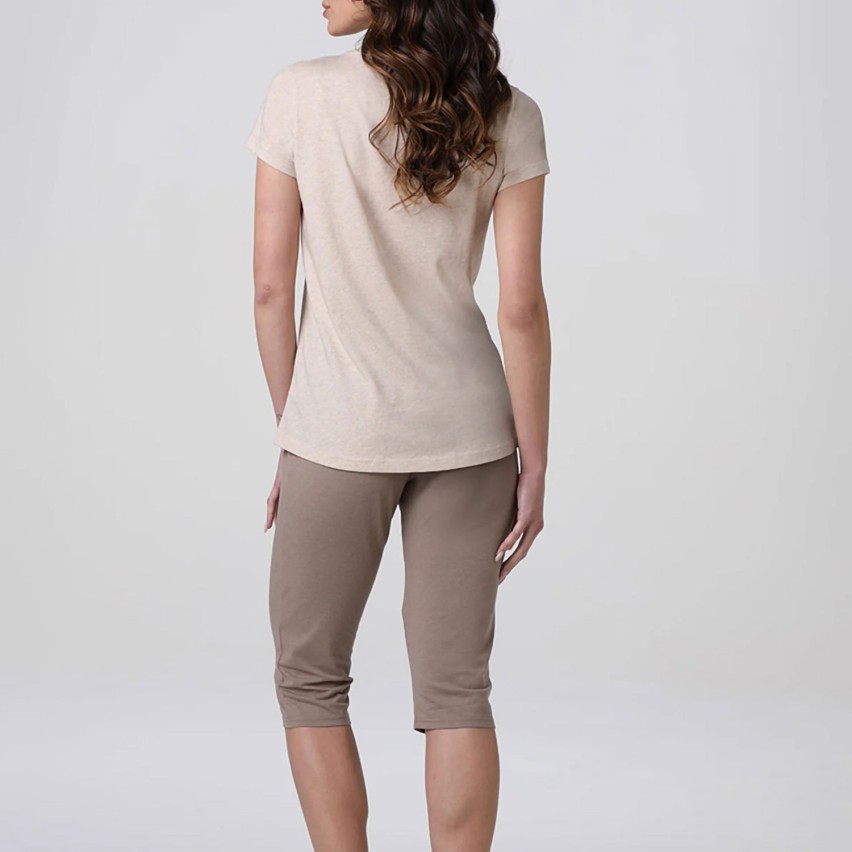 Pigiama donna pantalone capri in cotone Lovable L0ET9