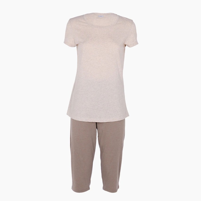 Pigiama donna pantalone capri in cotone Lovable L0ET9