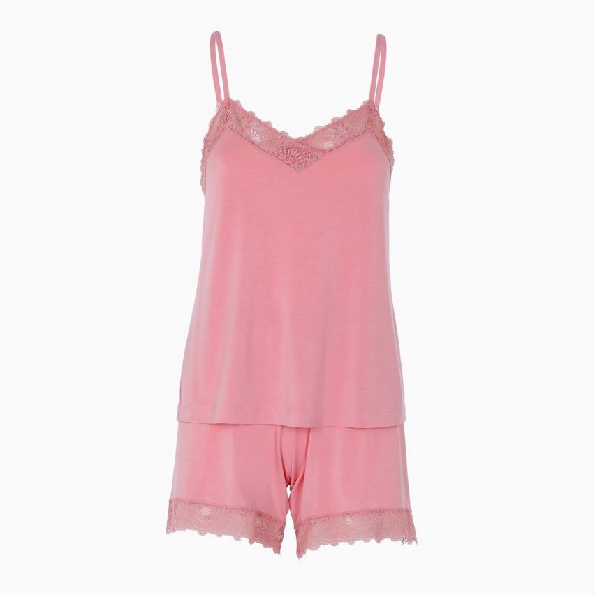 Pigiama donna estivo in modal e pizzo Lovable L0ETI