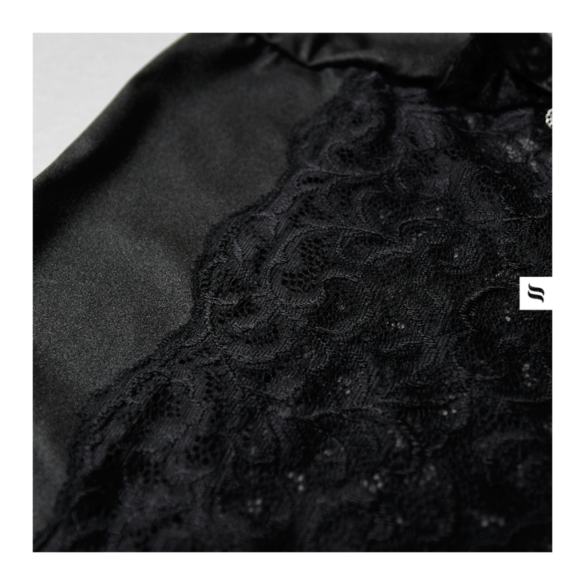 Corsetto con reggicalze + perizoma in pizzo Obsessive Laluna