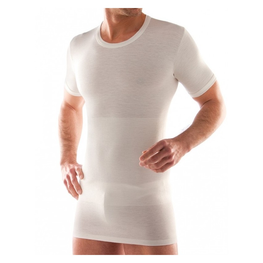 Maglia intima uomo girocollo Liabel mezza manica fascia tiramisù 05140813 