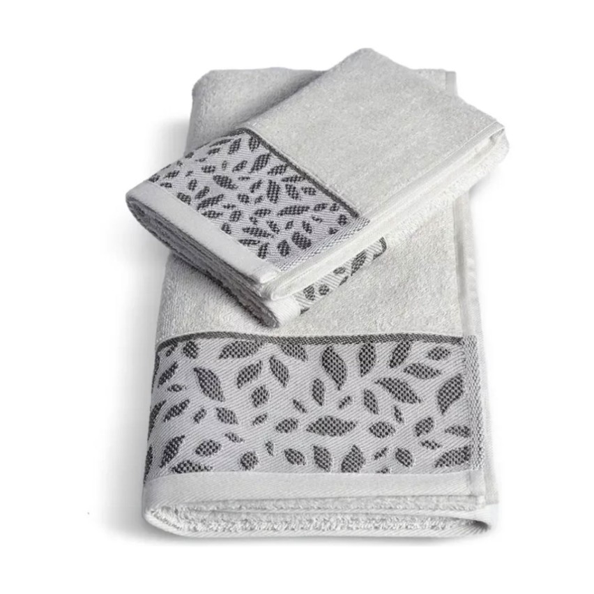 Vingi set asciugamani viso + ospite Lory cotone