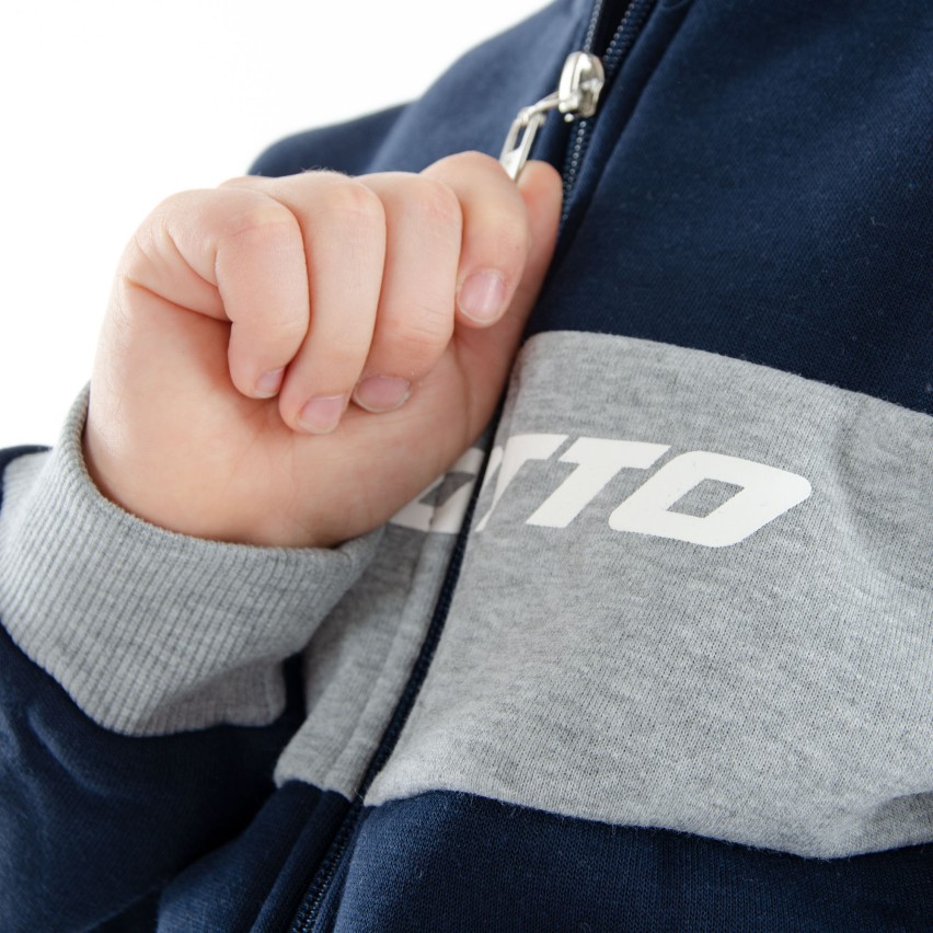 Tuta bambino Lotto LA1054 cotone felpato blu