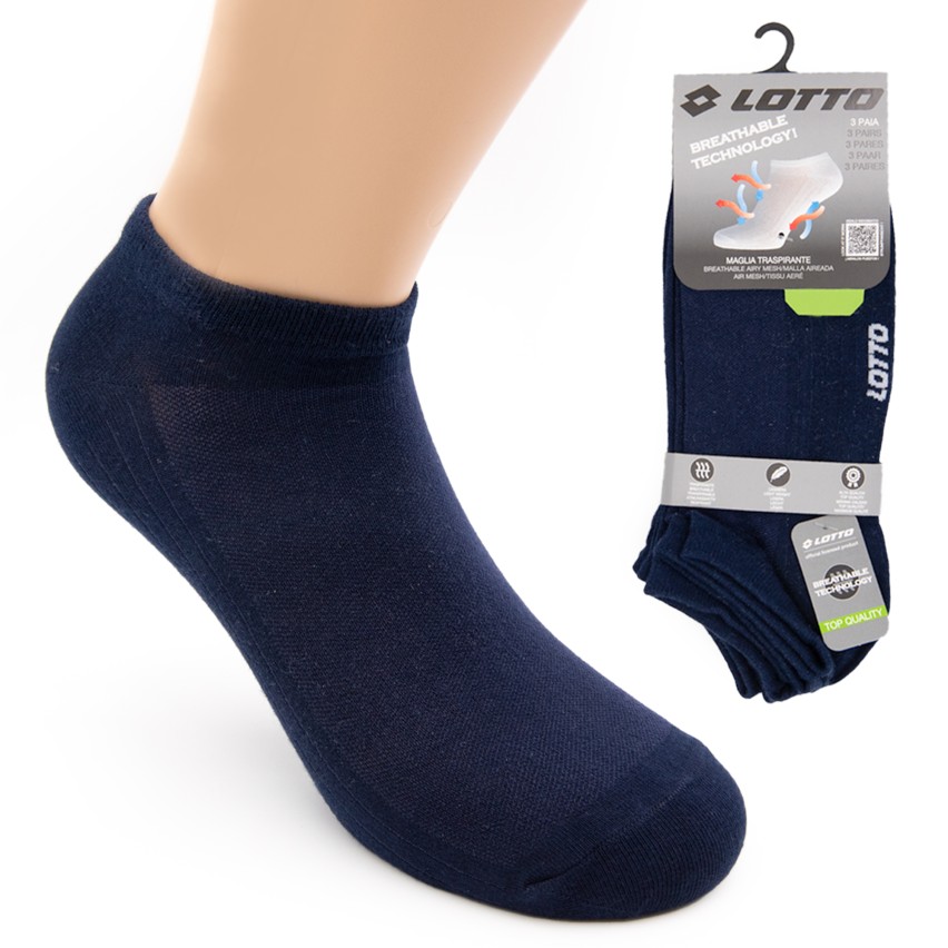 Minicalza fantasmini unisex Lotto traspirante 3 pezzi