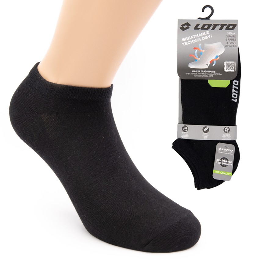 Minicalza fantasmini unisex Lotto traspirante 3 pezzi