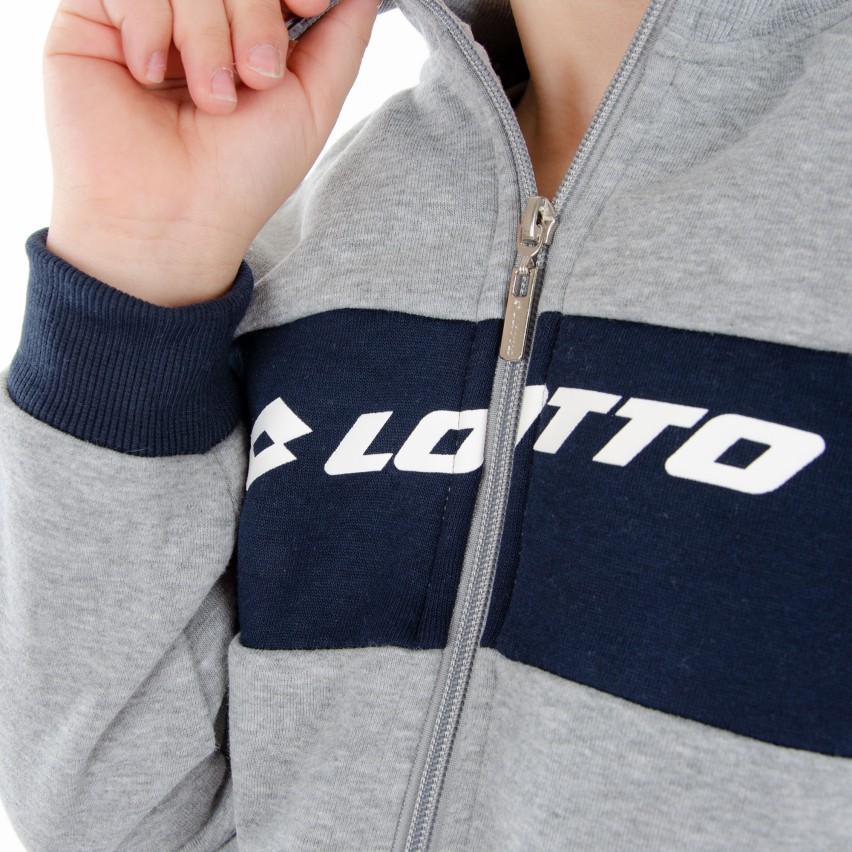 Tuta ragazzo bambino Lotto LA1052 felpata grigio