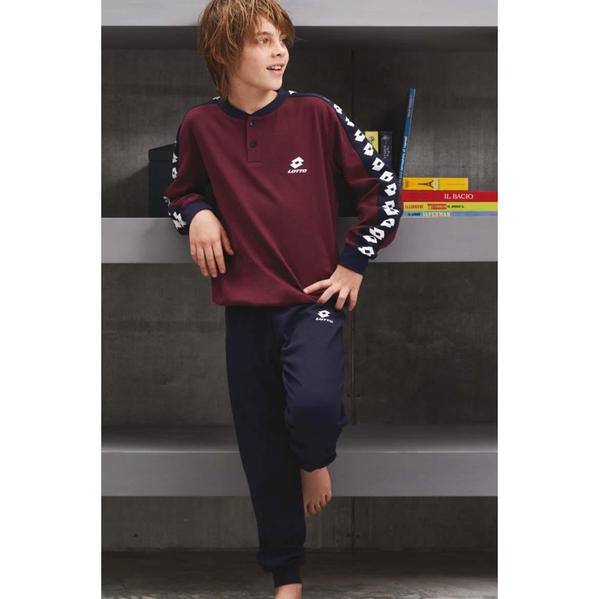 Pigiama bambino tuta Lotto lp9008 caldo cotone 
