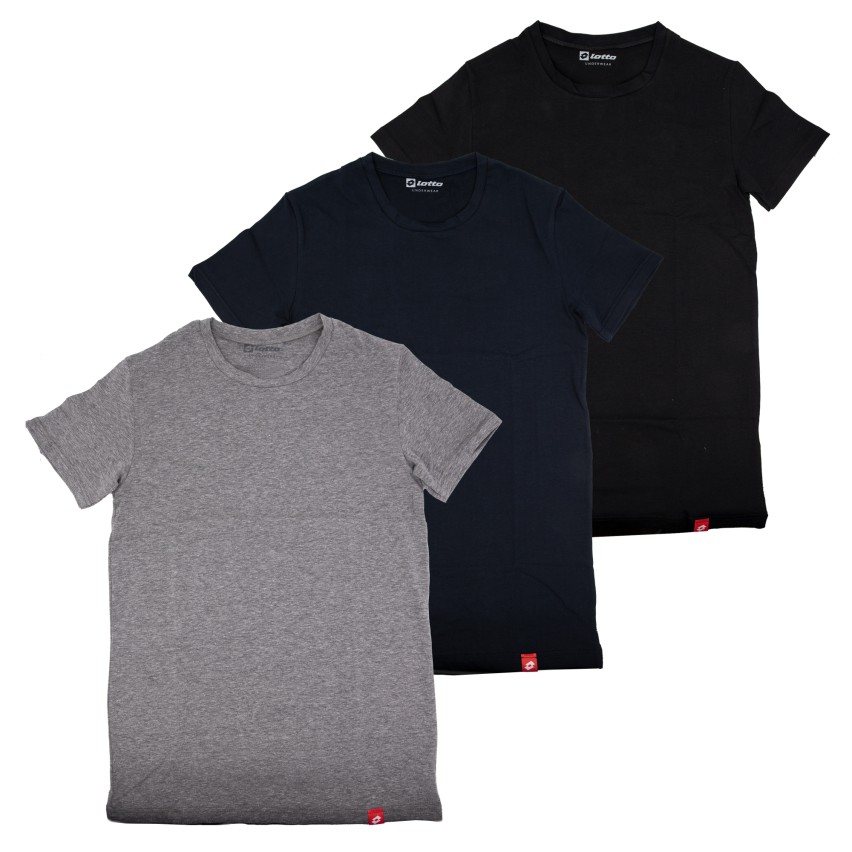 Maglia uomo Lotto LT1000 mezza manica girocollo 3 pz