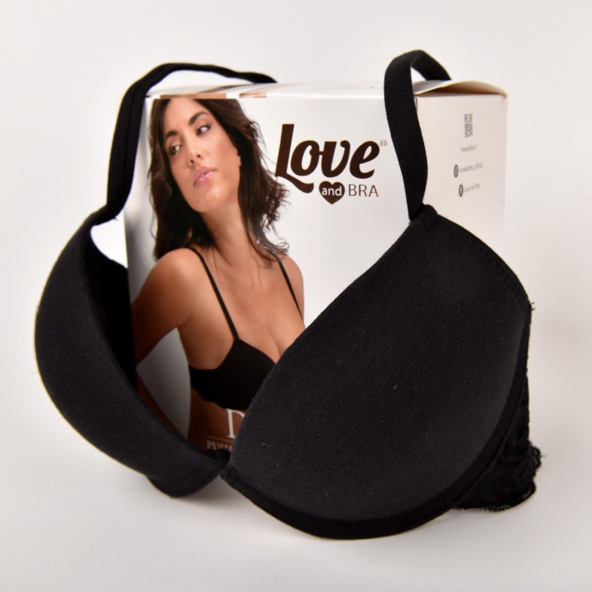 Reggiseno push-up Love and Bra Dea in cotone elasticizzato con ferretto