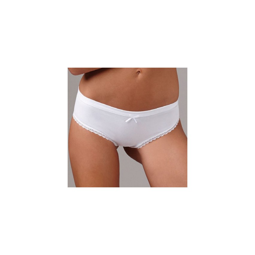 Slip brasiliana Lovelygirl 6651 in cotone elasticizzato 3 pezzi