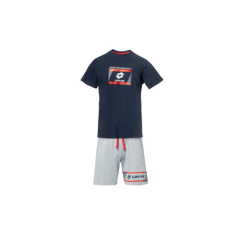 Pigiama sportivo uomo Lotto corto cotone LP1161