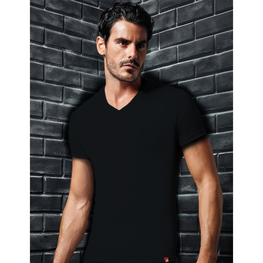 Maglia uomo Lotto LT1001 mezza manica scollo a V 3 pz