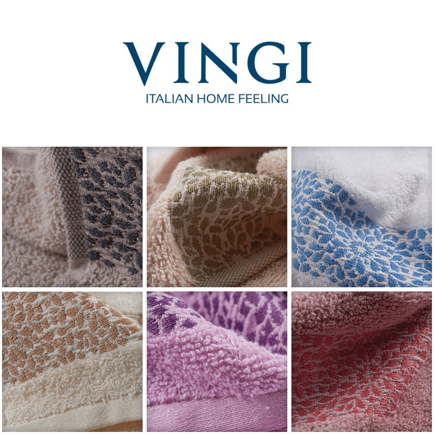 Vingi set asciugamani viso + ospite cotone Marisa 