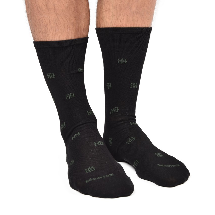 Calze corte assortite caldo cotone Meritex 1253 fantasia 6 paia 