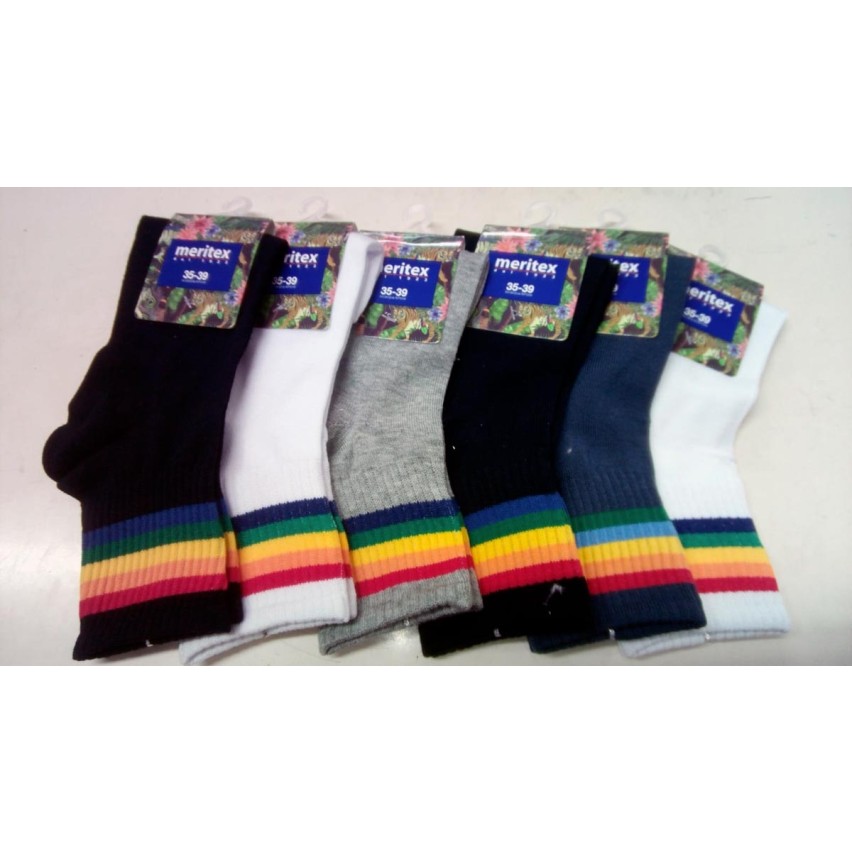 Calzini bambino sportivi Meritex 7070 sporty cotone 6 paia