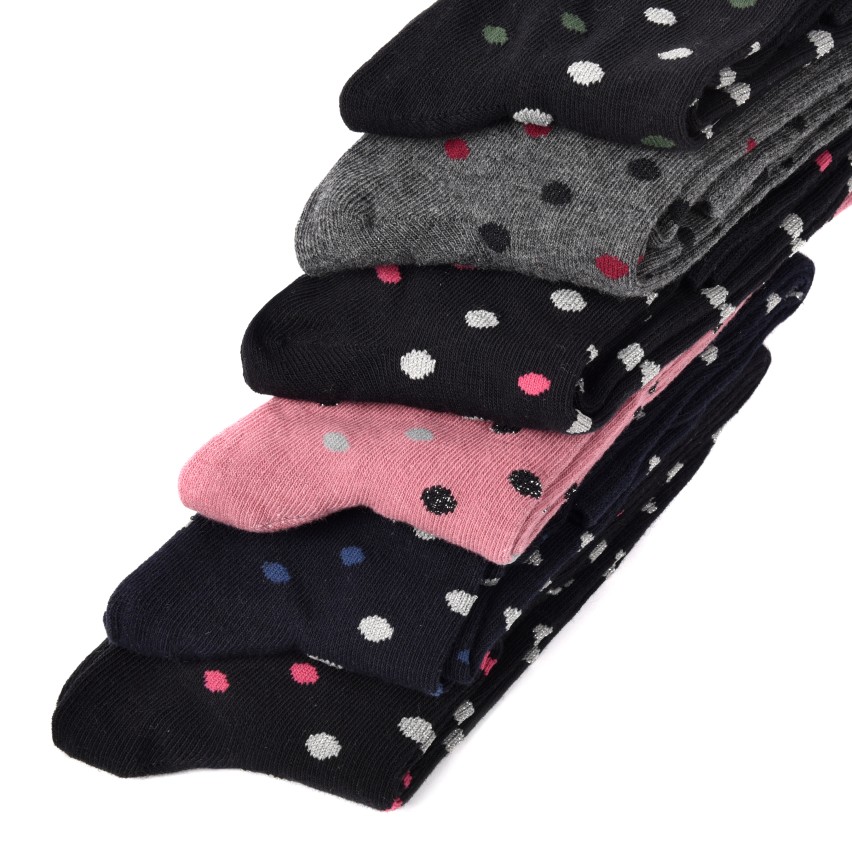 Calze lunghe gambaletto caldo cotone Meritex 6579 A 6 paia