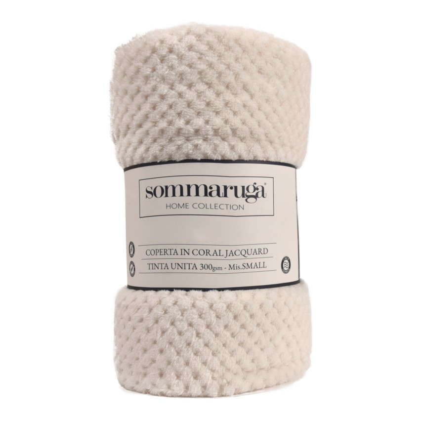 Coperta in coral jacquard Sommaruga Mike 120x140