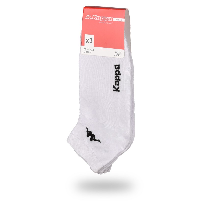 Calzini uomo donna Kappa k004 cotone elasticizzato 3 paia 