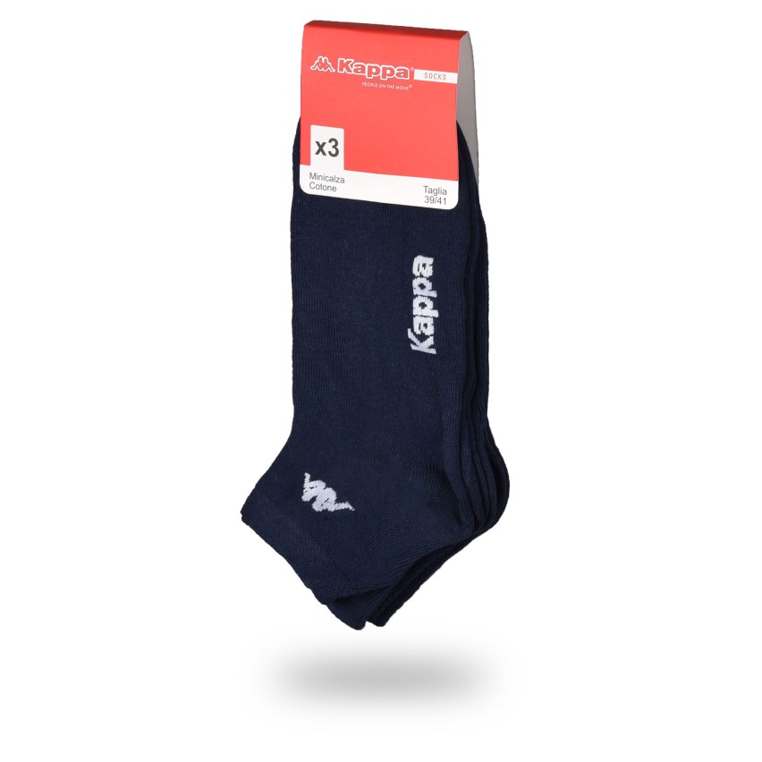 Calzini uomo donna Kappa k004 cotone elasticizzato 3 paia 