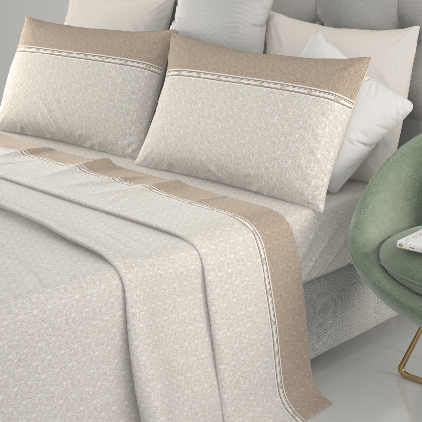 Completo letto lenzuola Made in Italy Irge Ginevra Monaco