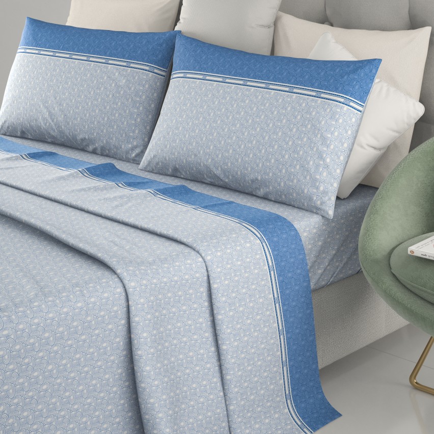 Completo letto lenzuola Made in Italy Irge Ginevra Monaco