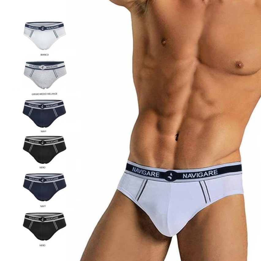 Slip uomo Navigare 314 in cotone elasticizzato 6 pezzi