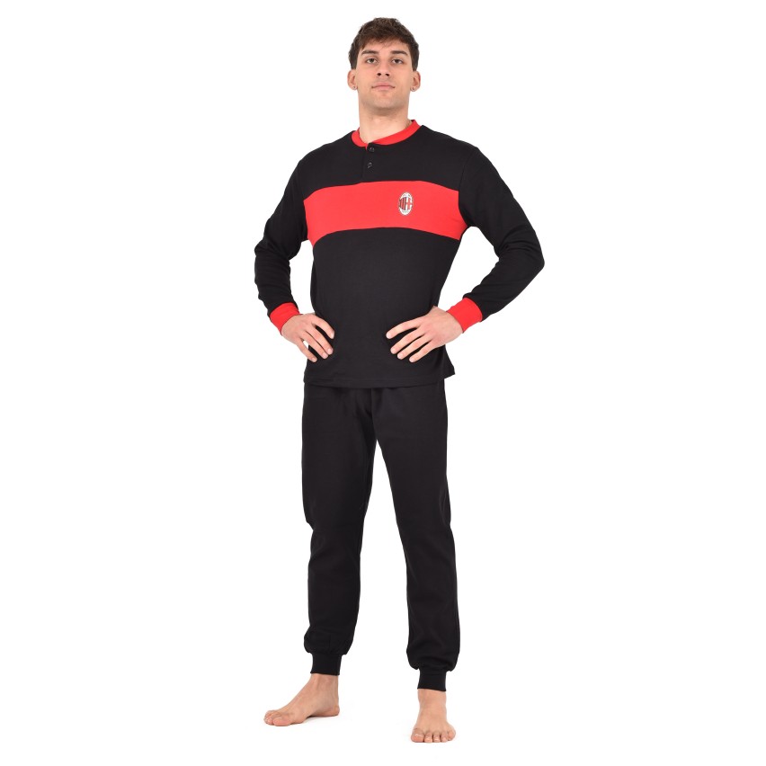 Pigiama uomo AC Milan in caldo cotone T10 1010