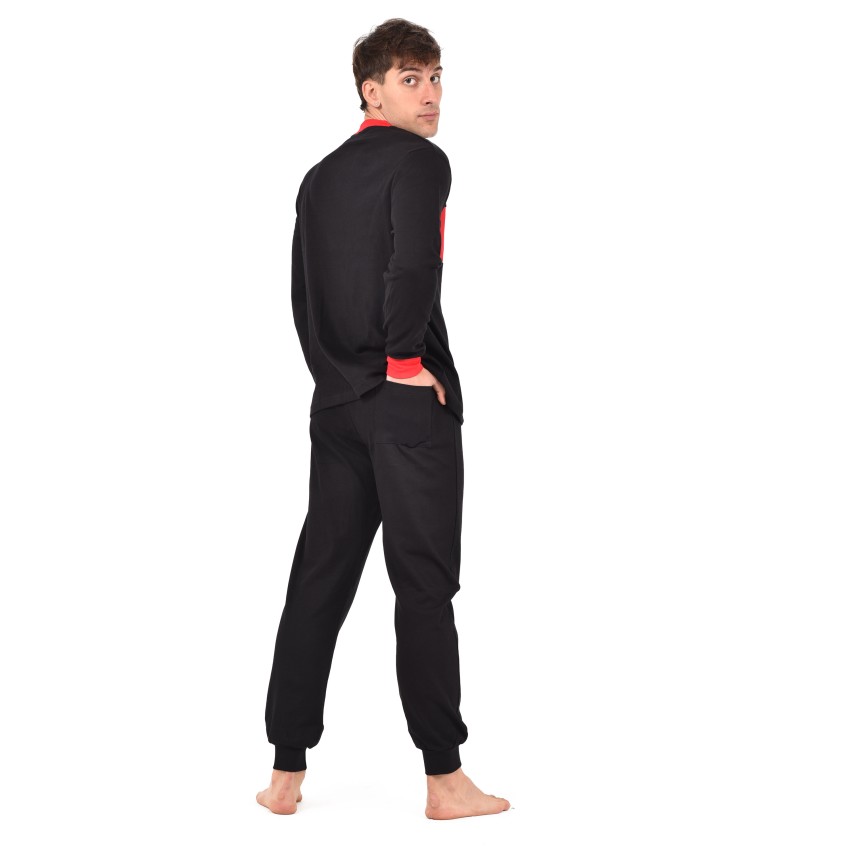 Pigiama uomo AC Milan in caldo cotone T10 1010
