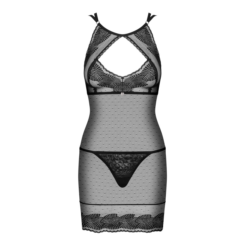 Sexy sottoveste e perizoma Obsessive Allastia chemise & thong