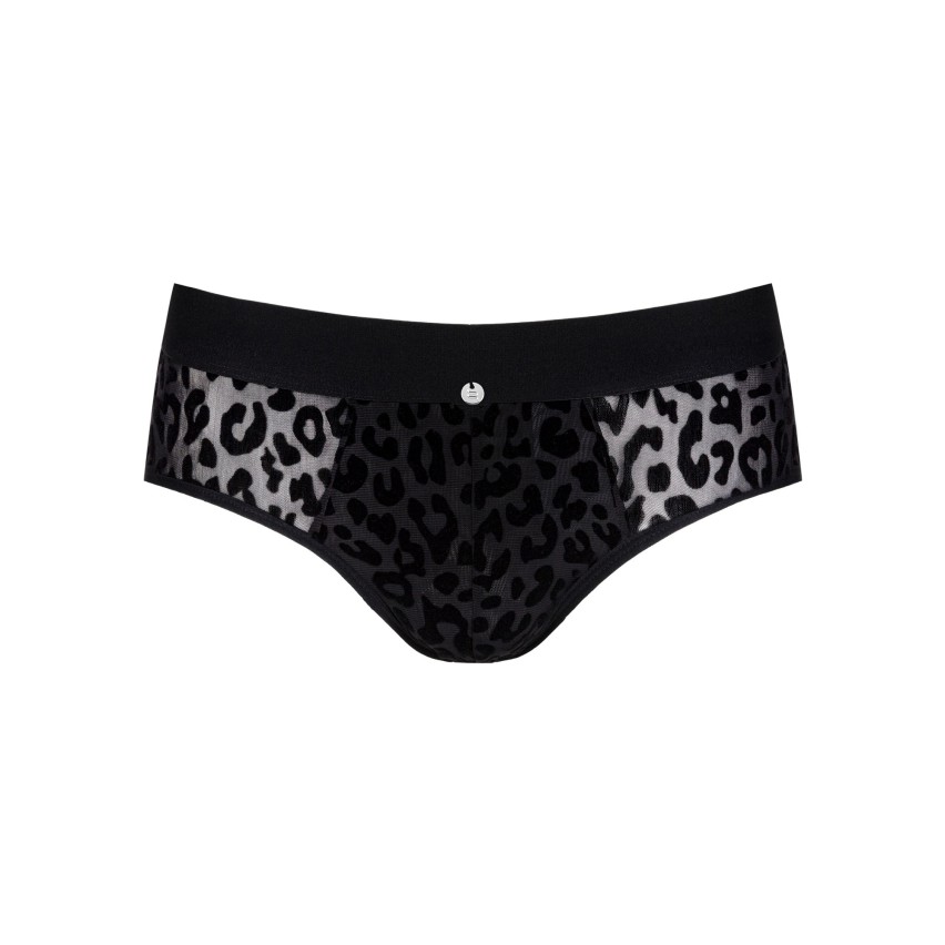 Intimo slip uomo sexy animalier Azmeron briefs black Obsessive