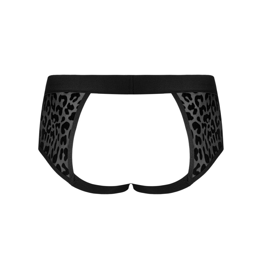 Intimo sexy maschile slip uomo aperto Azmeron jockstrap stampa animalier